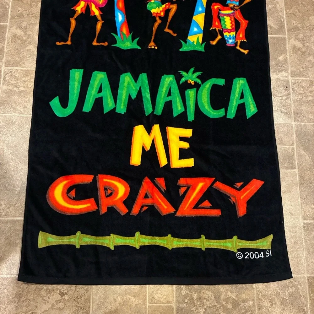 Jamaica Me Crazy Vintage Beach Towel 2004